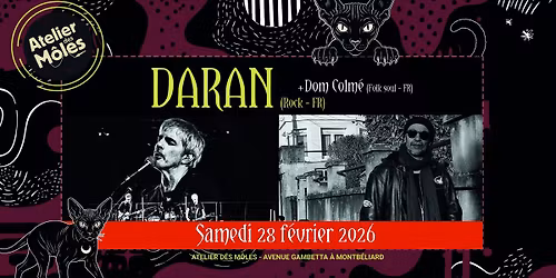 DARAN + Dom Colm\u00e9 \u00e0 l'Atelier des M\u00f4les de Montb\u00e9liard