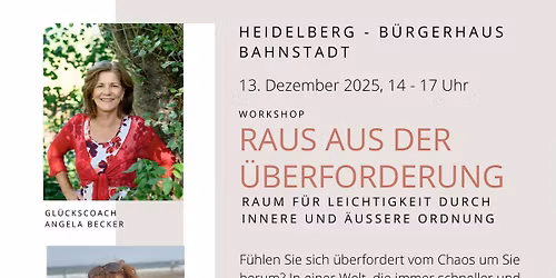 Raus aus der \u00dcberforderung - Raum f\u00fcr Leichtigkeit durch innere und \u00e4u\u00dfere Ordnung