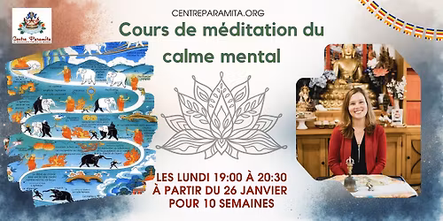 Cours de m\u00e9ditation du calme mental - ouvert \u00e0 tous! - QU\u00c9BEC et EN LIGNE