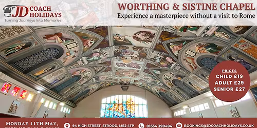 Worthing & Sistine Chapel, inc Coach Travel
