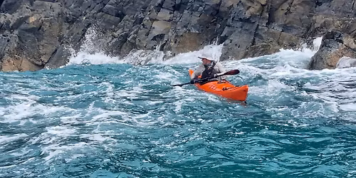 Surf and bouncy water: Sunshine Beach to Noosa Head. Launch 08:00 at Sunshine Beach SLSC