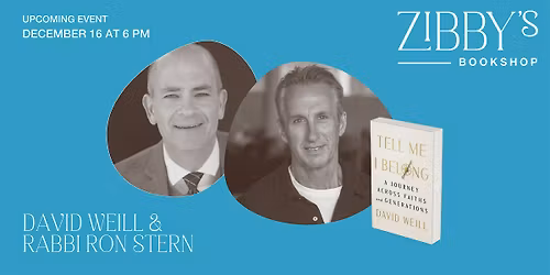 Author event! David Weill x Rabbi Ron Stern