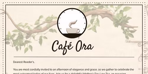 Mother\u2019s Day Low Tea @ The Conservatory 
