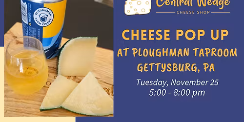Cheese Pop-Up at Ploughman Cider Taproom