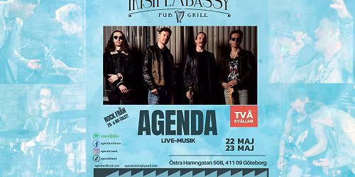 Agenda - live p\u00e5 Irish Embassy - G\u00f6teborg