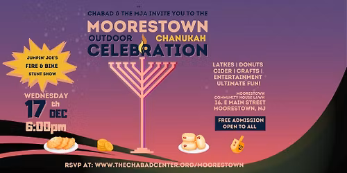 Moorestown Community Chanukah Celebration and Menorah Lighting 2025