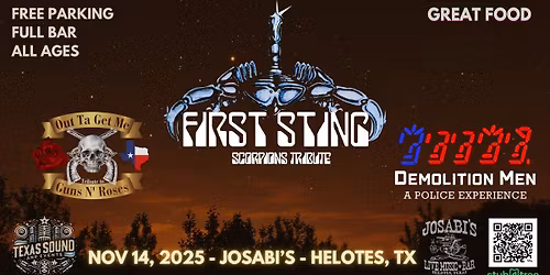 First Sting (Scorpions), Out To Get Me (Guns N' Roses) and Demolition Men (Police\/Sting)