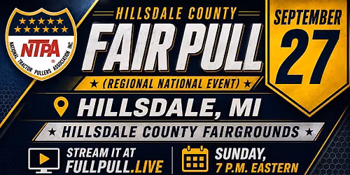Hillsdale County Fair Pull\/ Hillsdale, MI