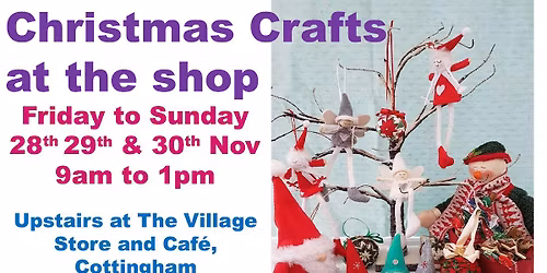 Christmas Crafts at the Shop