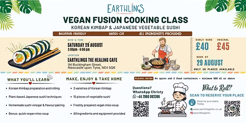 Vegan Fusion cooking Class - Korean & Japanese