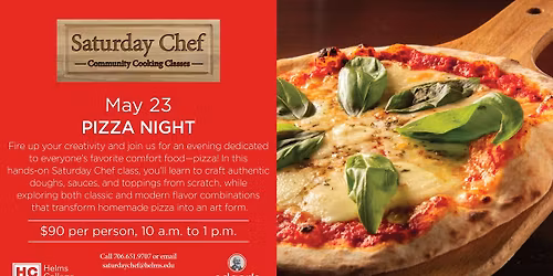 Saturday Chef; Pizza Night 