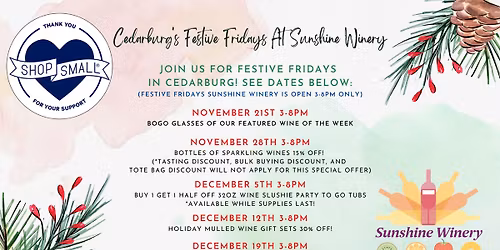 Festive Fridays at Sunshine Winery