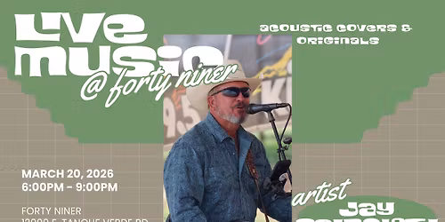 LIVE MUSIC - Jay Faircloth - The Bar @ Forty Niner