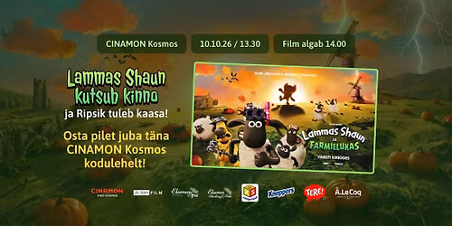 RIPSIK ERISEANSS: "Lammas Shaun ja farmielukas" @CINAMON Kosmos