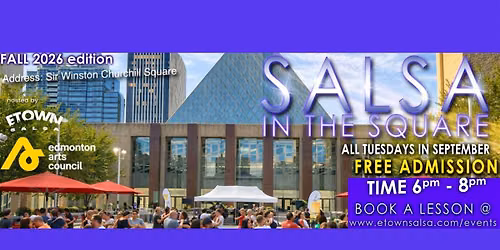 SALSA IN THE SQUARE! FREE ADMISSION AND LATIN BAND