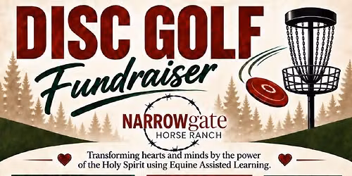 Disc Golf Fundraiser for Narrow Gate Horse Ranch