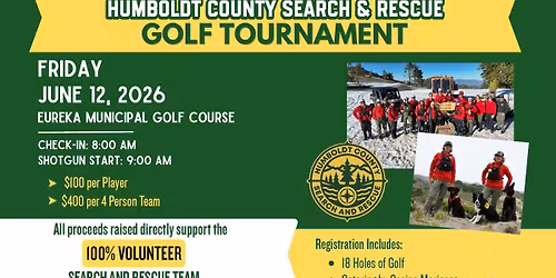 Humboldt County Search and Rescue Team Golf Tournament