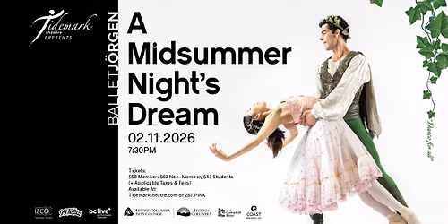 Ballet J\u00f6rgen\u2019s A Midsummer Night\u2019s Dream