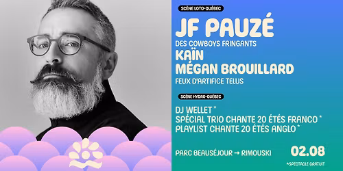 JF Pauz\u00e9 des Cowboys Fringants \u00e0 Rimouski | Les Grandes F\u00eates TELUS