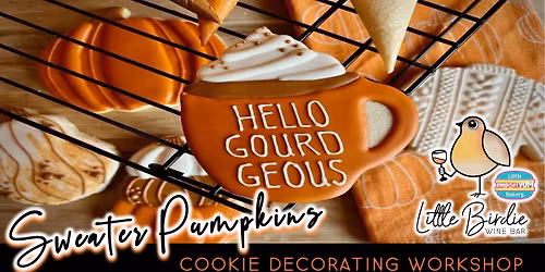 Sweater Pumpkins | Cookie Decorating Workshop