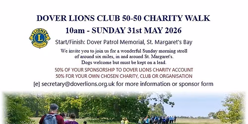 Dover Lions Club 50-50 Charity Walk
