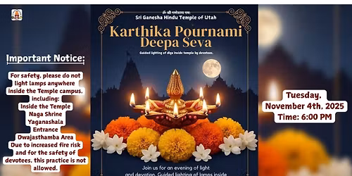 Karthika Pournami Deepa Seva