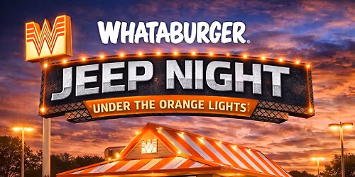 Jeep night under the orange lights!