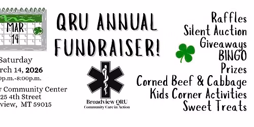 🍀Broadview QRU 🍀 St. Patrick's Fundraiser 