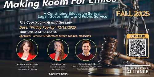 Maing Room for Ethics- The Courtroom: AI and the Law