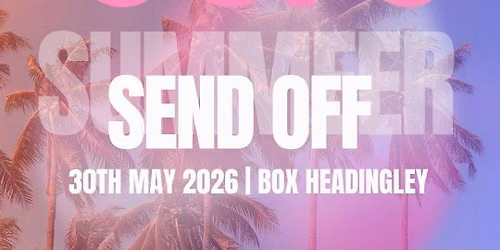 OOPS - SUMMER SEND OFF \/\/ OPEN AIR TERRACE \/\/ 30TH MAY\u2600\ufe0f\u26f1\ufe0f