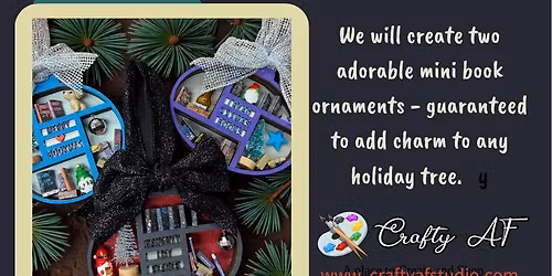 Mini Bookshelf Ornaments