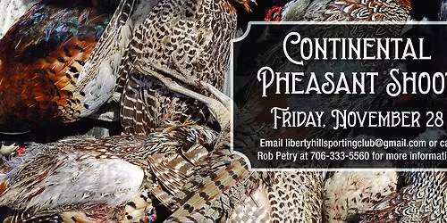 Continental Pheasant Shoot