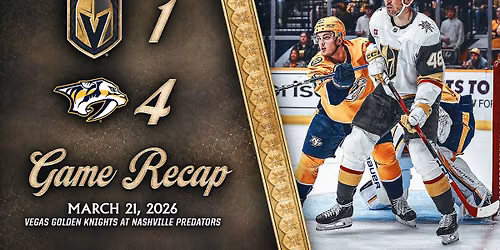 Nashville Predators vs. Vegas Golden Knights