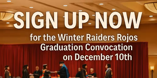 Raiders Rojos December Graduation Convocation