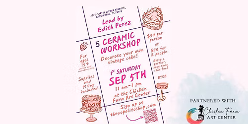 Ceramic Workshop - Lead by Edith Perez