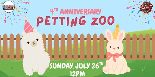 4th Anniversary Petting Zoo