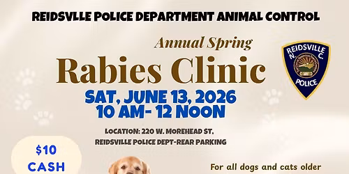 Spring Rabies Vaccination Clinic