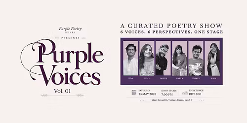 Purple Voices Vol. 1  |  Poetry Show