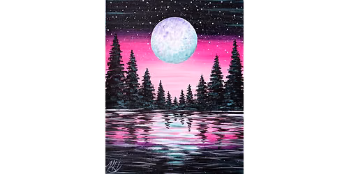 Vibrant Moon Forest - Paint and Sip in Fishkill | Classpop!\u2122