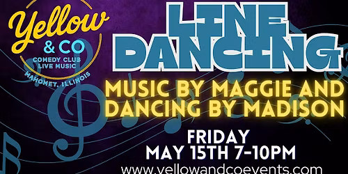 Yellow and Co. night of Line Dancing