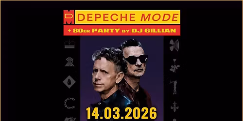 DEPECHE MODE & 80er Party Karlsruhe mit DJ GILLIAN