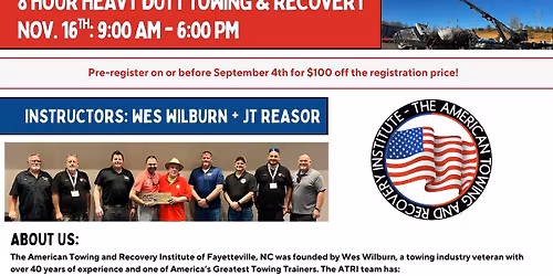 Lake Charles, LA \u2013 Towing & Recovery Training | ATRI