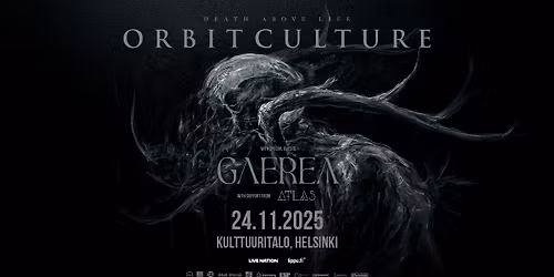 SOLD OUT: Orbit Culture (SE): Death Above Life, Kulttuuritalo, Helsinki 24.11.2025