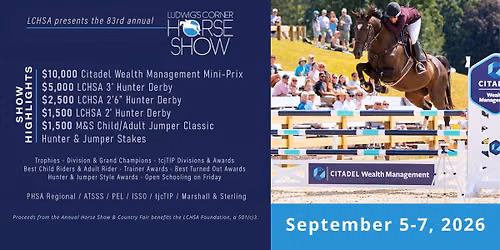 83rd Annual Ludwig\u2019s Corner Horse Show & Country Fair 