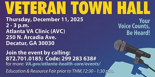 Quarterly Veteran Town Hall Meeting