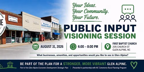 Glen Alpine Public Input Visioning Session