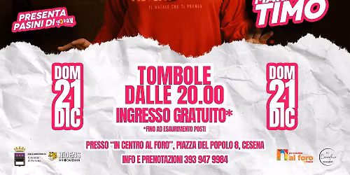 AMARCORD TOMBOLA & RISATE MARIA PIA TIMO AL FORO CESENA