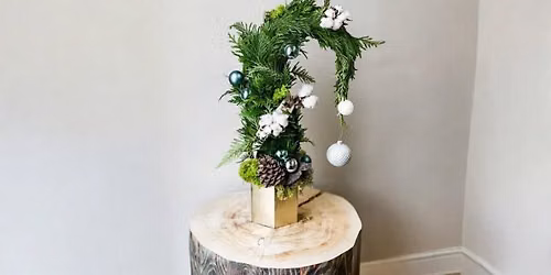 "Grinch Tree" Flower Arranging