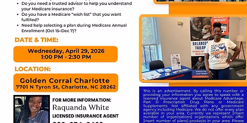 Golden Corral Charlotte Medicare Educational Lunch & Learn