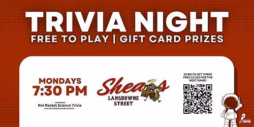 Naples Trivia Night at Shea\u2019s Lansdowne Street